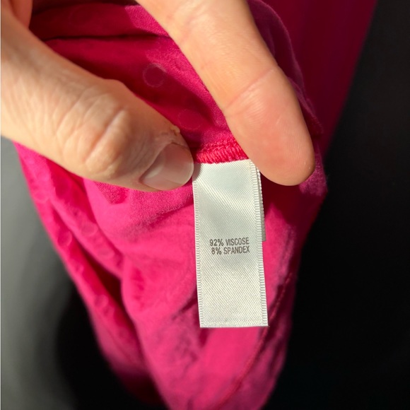 ST.John Hot Pink Embellished Viscose Sleeveless Top Size Medium - Picture 4 of 4